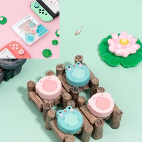 Animals Frog Soft Thumb Stick Grip Cap Joystick Protective Cover For Nintendo Switch NS Lite Joy-con Controller Thumbstick Case