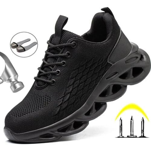 Indestructible Work Safety Boots 2021 New Work Shoes Steel Toe Cap Safety Shoes Men Work Sneakers Male Work Boots Men Footwear