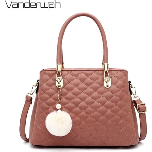 New Luxury Handbags Women Bags Designer Tote Fashion Leather Plush Pendant Shoulder Bags Casual Crossbody Bags for Women 2020