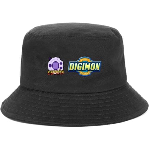 Anime Digimon Adventure Bucket Hat teenager Outdoor Fisherman Hats Summer Cap unisex Streetwear Chapeau Caps