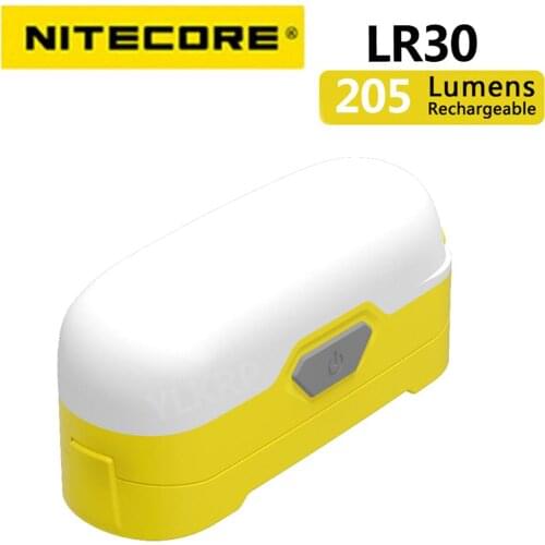 Nitecore LR30 205 lumens dual light source output portable camp light, using high color rendering LED, highly restored