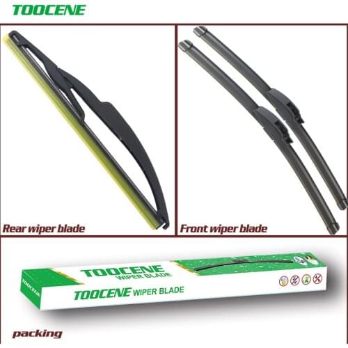 Front And Rear Wiper Blades For Dacia Dokker 2012 Onwards Rubber Windscreen Windshield Wipers Auto Car Accessories 22+16+10