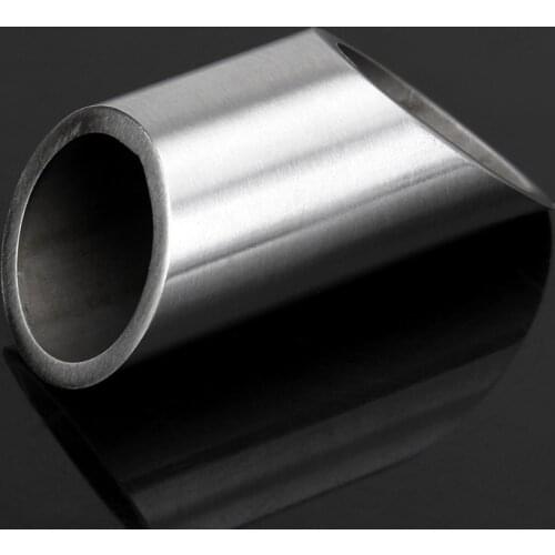 H4GF Stainless Steel Finger Bar Slide Slides for Electric Guitar Guitar Strings Instrument Country Jazz Blues Accessories