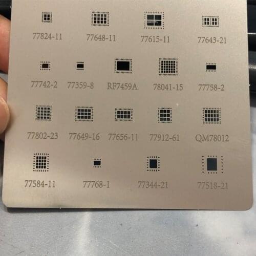 BGA Reballing Stencil Template for IF IC 77824 77648 77643 7459 77656-11 78012 77584 77649