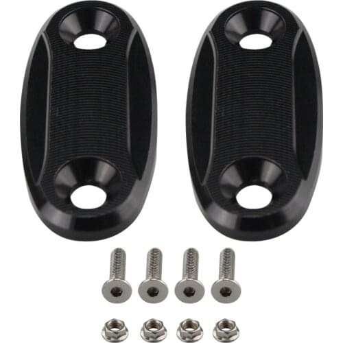 Zx 6r zx 10r Mirror Hole Cover Motorcycle Windscreen Driven Mirror Eliminators Cap For KAWASAKI ZX6R 2005-2008 ZX10R 2004-2007