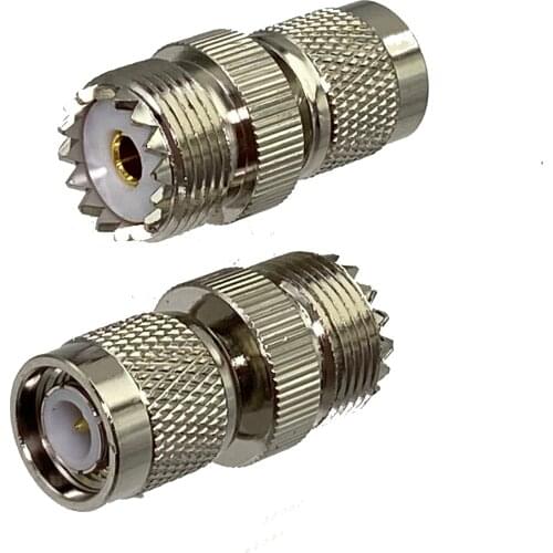 1pcs Connector Adapter UHF SO239 Female Jack to TNC Male Plug RF Coaxial Converter Wire Terminal New Brass