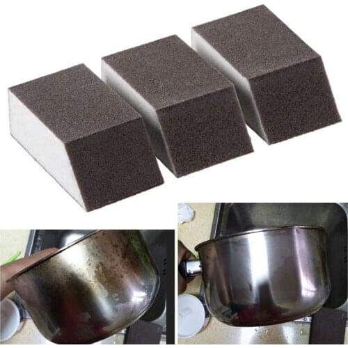 1pcs Magic Sponge Brush Alumina Emery Sponge Rust Dirt Stains Clean Brush Bowl Wash Pot Home Kitchen Cleaning Brus