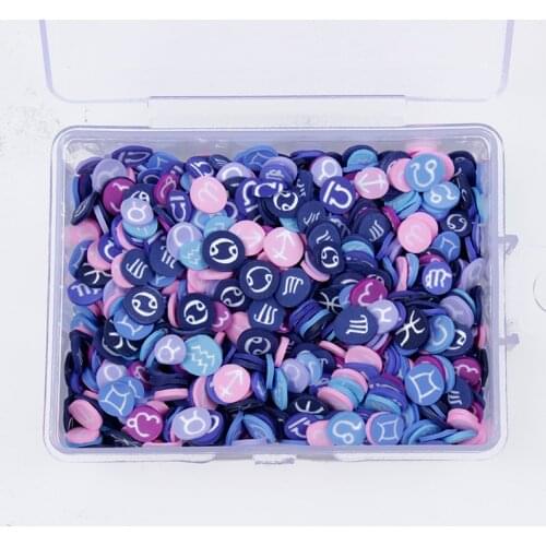 1 Grids 20G Polymer Clay Fruit/Animal Shaped Feather Slices Beads 3D Mixed Color Polymer Clay Spacer Beads For Making DIY