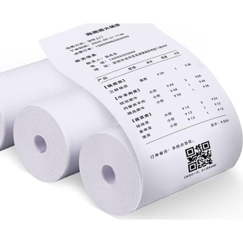 10Rolls Receipt Thermal Paper 57x30 mm Printing Label Roll for Mobile POS Photo Printer Cash Register Paper Office Stationery