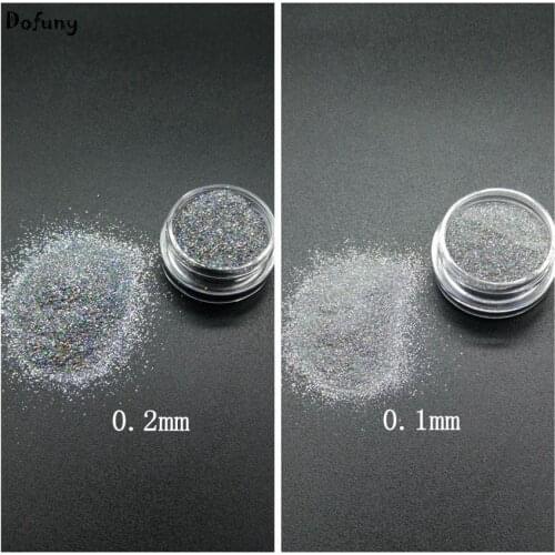 2g/Box Holographic Laser Silver Color Shining Nail Glitter Dust Powder for Nail Art Decoration Glitter