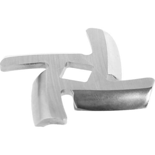 3pcs/set Mincer Knife Crossblade Stainless Steel Anti Rust 4 Blade Square Hole Meat Grinder Parts Accessories Retailsale