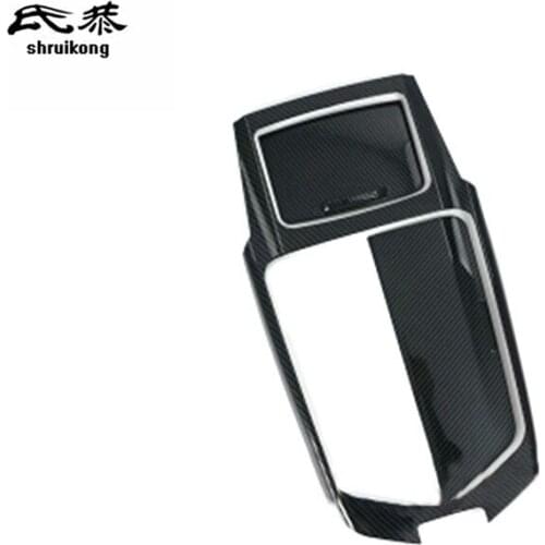 3pcs/Lot ABS Carbon Fiber Grain Central Control Panel Decoration Cover for 2015-2019 Maserati Levante Car Accessories