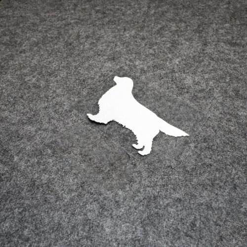 Car Styling Vinyl lovely puppy dog Golden Retriever Locomotive Motorcycle Bike Auto Window Tail Body Sticker And Decals