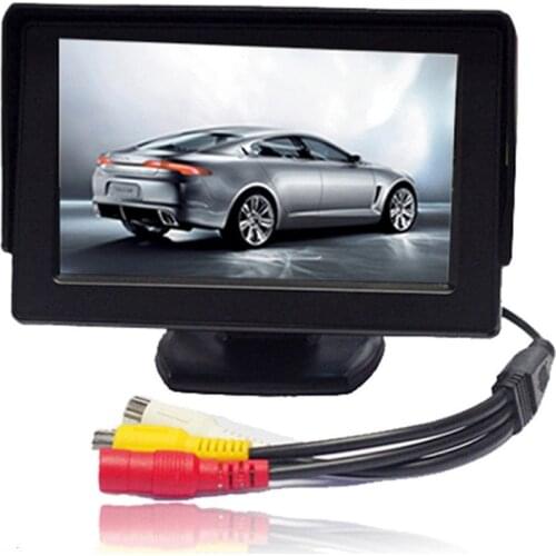 Car Monitor 4.3" Screen For Rear View Reverse Camera TFT LCD Display Digital Color 4.3 Inch PAL/NTSC
