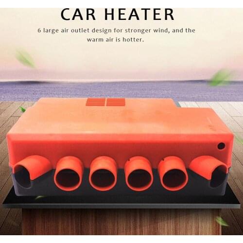 Car Heater 100W 12V24V Air Diesels Heater Parking Heater Defogger Defroster 6 Holes 3 Gears Adjustable For Trailer Trucks Boat