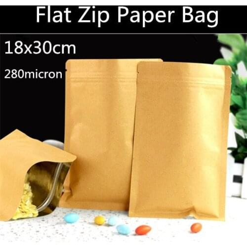 Free Shipping 50pcs/lot 18cm*30cm Kraft Paper Food Snack & Coffee Bags, Fresh Food Storage/Packaging Bag