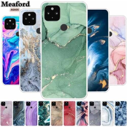 For Google Pixel 4A 5G Case G025H G025L Silicone Bumper Soft TPU Phone Case For Google Pixel 4A 4 A 5G Case Pixel4A Marble Funda