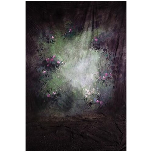 10x20ft 100% Cotton hand painted fantasy scenic muslin green backdrop background,flower wedding backgrounds for photo studio