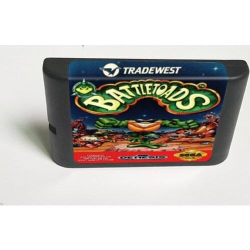 Battletoads - 16 Bit MD Game Card for Sega Megadrive Genesis Video Game Console Cartridge