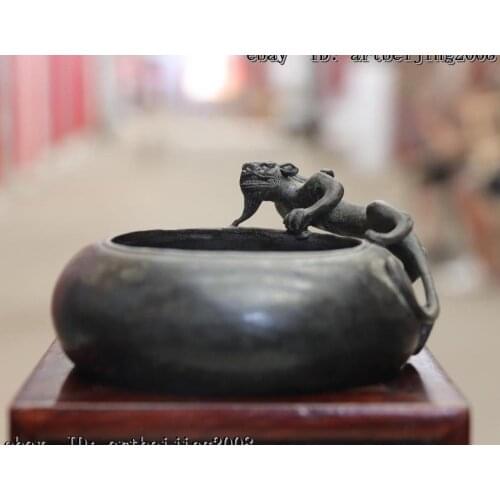 China Palace Royal Bronze Copper Brave Troops Beast Pen Wash Writing Brush