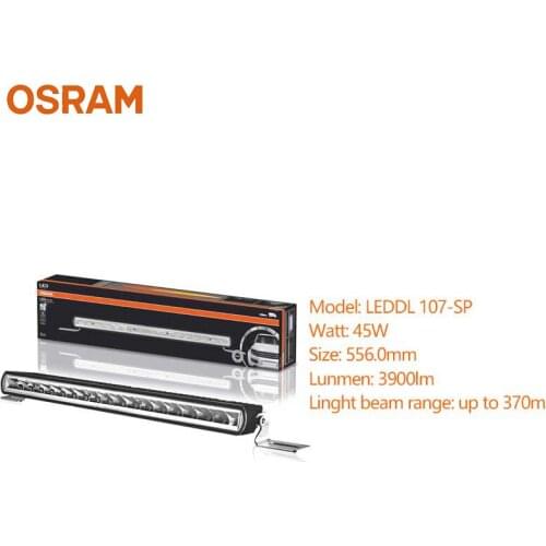 OSRAM LED Lightbar SX500-SP LEDDL107-SP 45W 556mm Light Bar 6000K Cool Blue Light Spot Beam +370M 5000h Lifetime (Single)