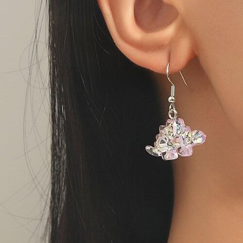 Cute Colorful Animal Resin Small Dinosaur Earrings for Girls Women Children Birthday Gift Lovely Romantic Jewelry