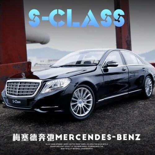 WELLY 1:24 Benz S-Class Alloy Car Model Diecast & Toy Vehicles Metal Car Model Collect gifts Childrens day gift