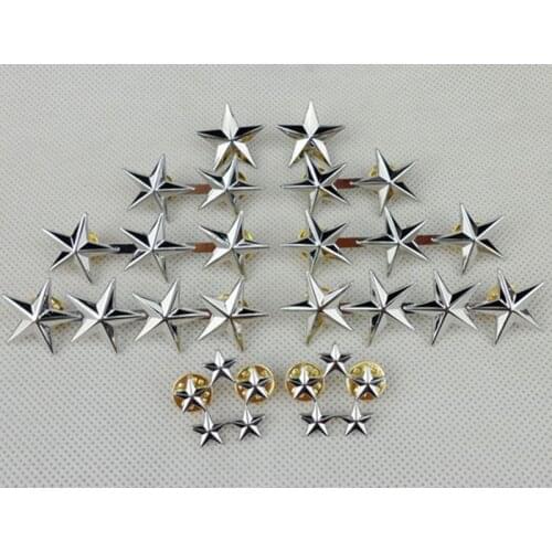 FULL SET WW2 US MILITARY ARMY AIR FORCE STARS GENERAL RANK BADGE PIN INSIGNIA - World military Store