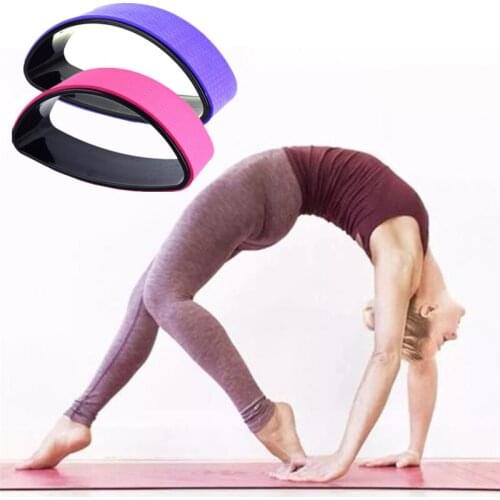 Anti-slip Yoga Wheel Body Shaping Circle Fitness Pilates Gym Exercise Muscle Stretching Ring Fitness