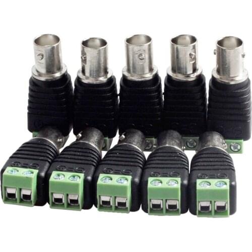 BNC Connectors for AHD Camera CVI Camera TVI Camera CCTV Camera Coaxial/Cat5/Cat6 Cables