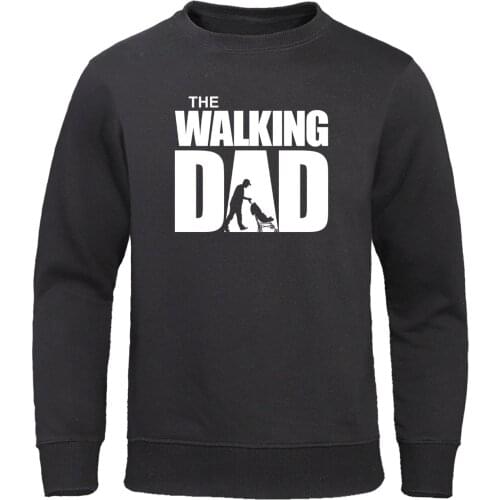 The Walking Dad hoodies Men Autumn Winter Fleece Warm Hoodie Fathers Day Gift Mens Sweatshirt Trend Streetwear Fashion Pullover