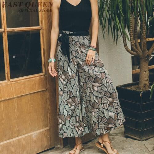 Boho hippie chic beach Palazzo culotttes femme wide leg pants women female loose baggy ladies pants trousers AA3970