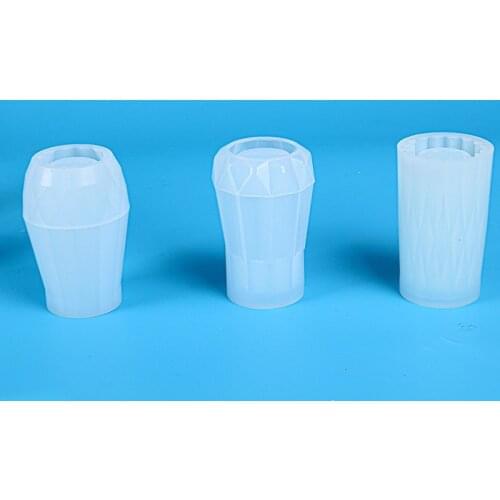 1PC Concrete Vase Silicone Moulds Mirror Epoxy Resin Molds Flower Arrangement Home Decoration