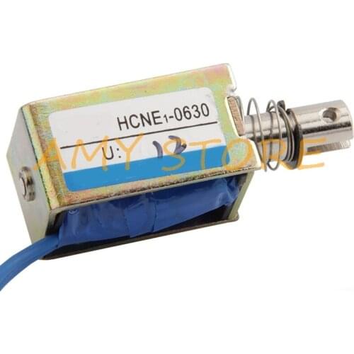 24V Pull Hold/Release 3-5mm Stroke 0.62Kg Force Frame Electromagnet Solenoid Actuator HCNE1-0630