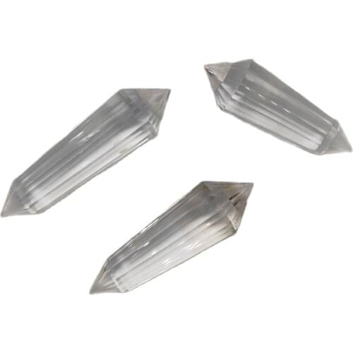 24 surface Natural crystal double wand points quartz crystals natural stones and minerals healing decoration