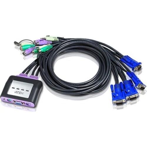 CS64A 4-port wired PS/2 VGA/audio KVM switch (1.8m)