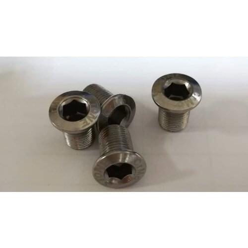 4pcs Bicycle Single Chainring Screw Bolts 1 x system for Replace Shi mano XT M8000 Steel Made