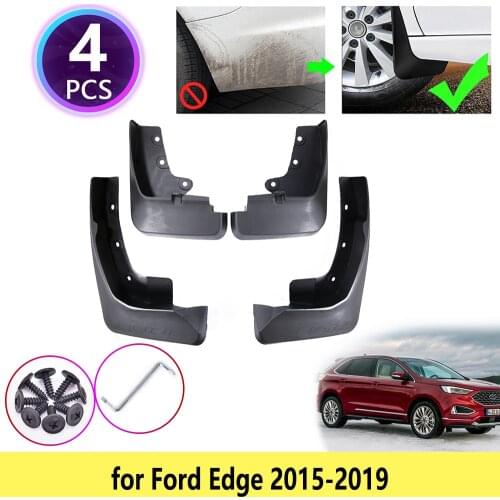 4 PCS for Ford Edge 2015 2016 2017 2018 2019 Mudguards Mudflaps Fender Guards Mud Guard Flap Splash Flaps Car Wheel Accessories
