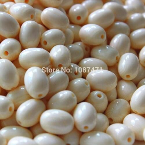 400pcs 8mmx12mm 100pc 50pcs egg Shape high imitation synthetic ivory beads jewelry accessories Decoration