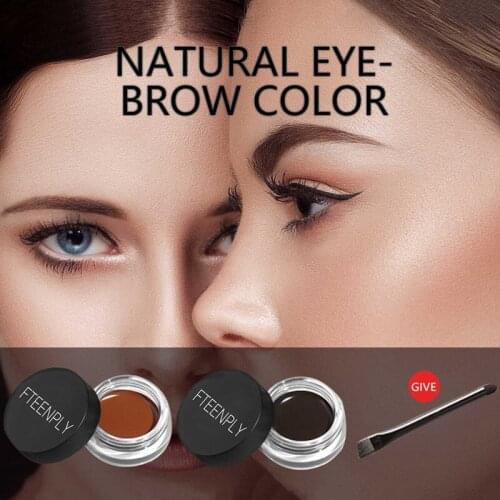 5 Color Eyebrow Tint Makeup Waterproof Eyebrow Dyeing Cream Cosmetic Eye Makeup Eye Brow Cream with Brush Professional