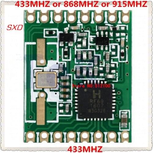 5pcs/lot 433MHZ module RFM69HW 20dBm RF transceiver MODULE 433/868/915MHZ can be selected