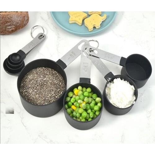 8Pcs/set Kitchen Measuring Spoon Teaspoon Coffee Sugar Scoop Baking Cooking Kitchen Measuring Cups With Scale Tools Dropship