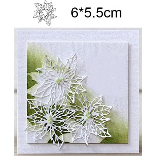 Christmas flowers New Metal Cutting Dies for DIY Scrapbooking Album Paper Cards Decorative Crafts Embossing Die Cuts
