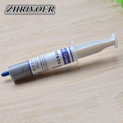 Hy510 30g / PCS silicone thermal paste heat transfer grease heat sink CPU GPU chipset notebook computer cooling Syringe