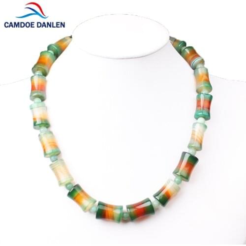 CAMDOE DANLEN 2017 Fashion Jewelry For Women Necklaces Big Natural Stone Charms Necklace 45CM Choker Statement Necklace Pendants