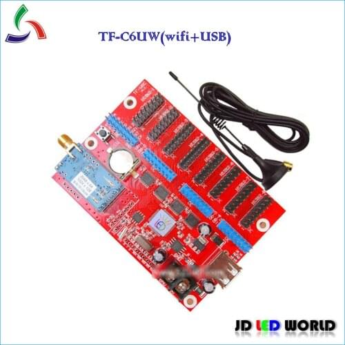 TF-C6UW(TF-WF-C) USB+wifi communication led scrolling sign controller card