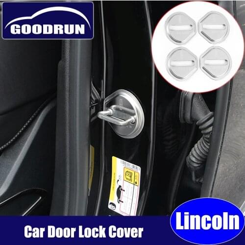 Door lock cover for Lincoln MKX car accessories protector decorations interior and exterior SUS304