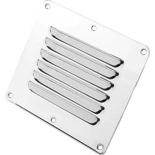 Marine Boat Square Air Vent Louver Grille Cover Adjustable Exhaust Vent stainless steel Ventilation Louvered Ventilator Grill