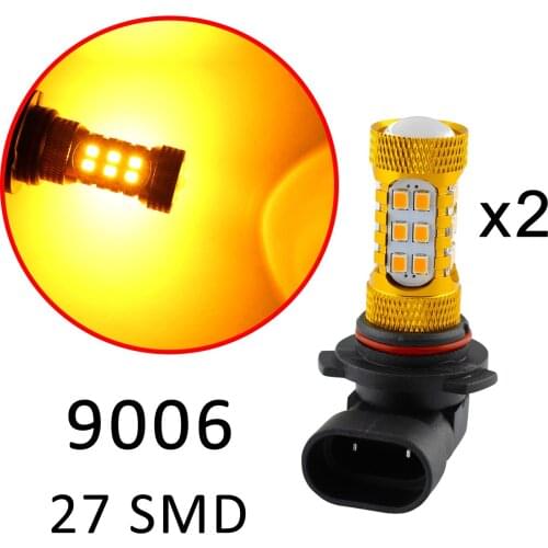 Fit For LED 9006 9006HP 9006XS HB4 9012 Bulb Lens Projector Car Driving Fog Light Lamp Trim Yellow Color Style Accessories
