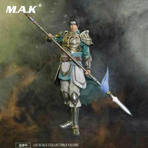 In Stock 1/6 Male Full Set Action Figure RingToys Hot Koei Game 12" Dynasty Warriors Zhao Yun Model for Fans Holiday Gifts